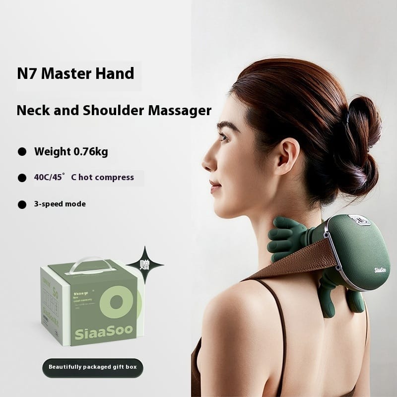 Electric Neck And Shoulder Muscle Massager Wireless Shoulder And Back Kneading Massage Shawl Neck Masajeador Relax Pain Relief - Image 8