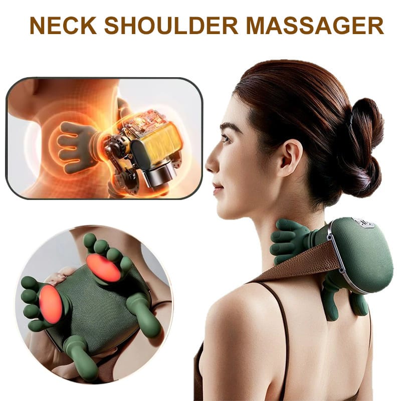 Electric Neck And Shoulder Muscle Massager Wireless Shoulder And Back Kneading Massage Shawl Neck Masajeador Relax Pain Relief - Image 4
